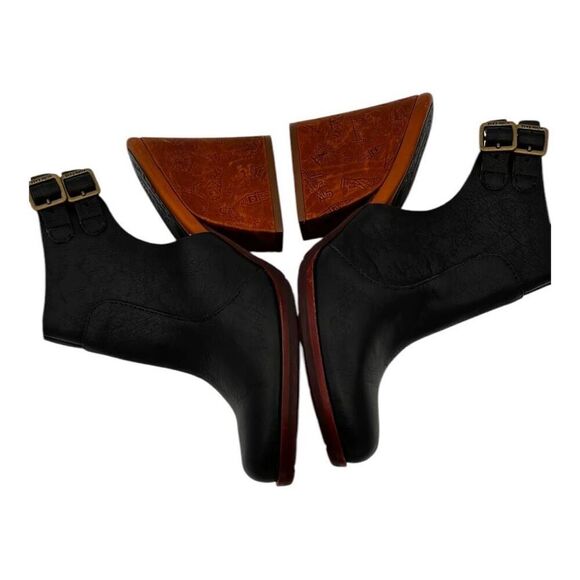 Kork-Ease Women's Leather Block Heel Slingback Cedro Heel Sandals Black Size 8.5 - Picture 6 of 11